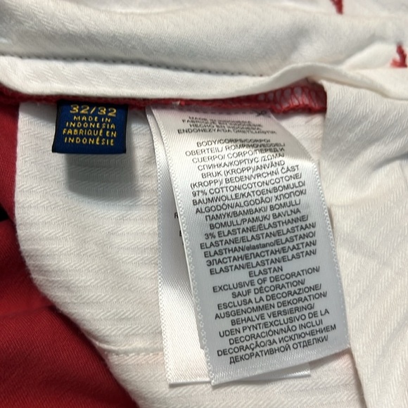 Polo by Ralph Lauren Red Slim Fit Pants - Picture 4 of 7